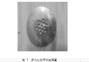 圖 7  多孔孔板與試驗(yàn)裝置